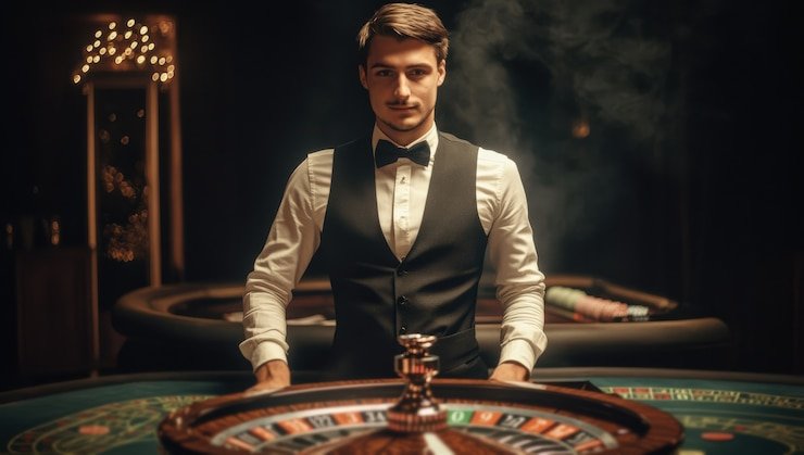 Antarmuka First Goal tantan99 menampilkan meja roulette dengan statistik Liga 1 di samping
